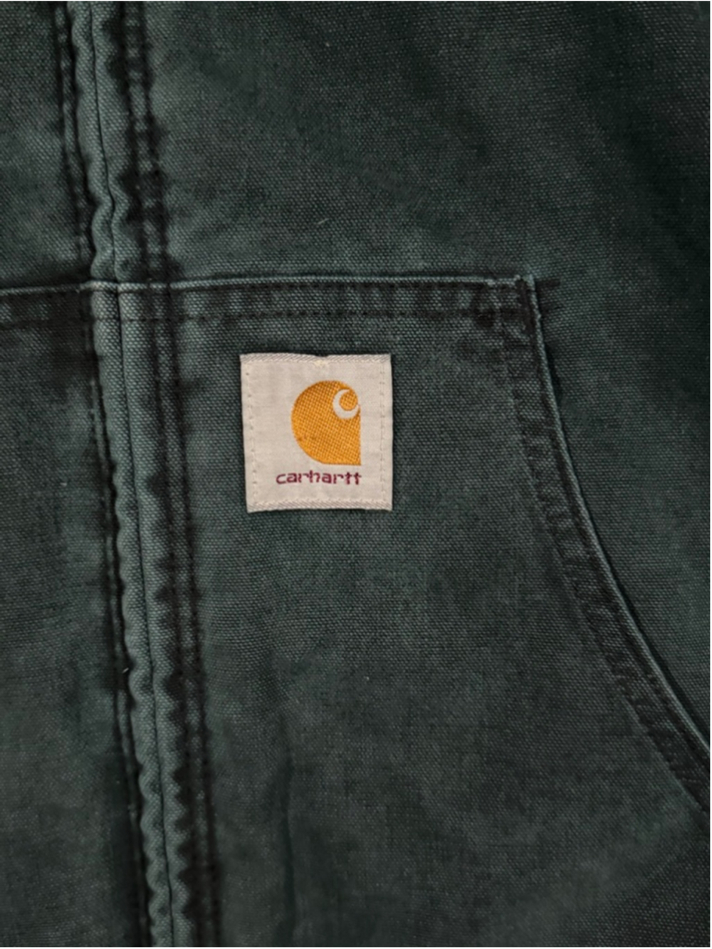 Carhartt JQ243 Hunter Green Active Jacket XXL USA Made Quilt Lined vintage - Picture 4 of 11